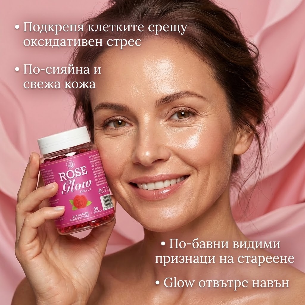 Rose Glow - Комплекс Витамини с Масло от Българска Роза
